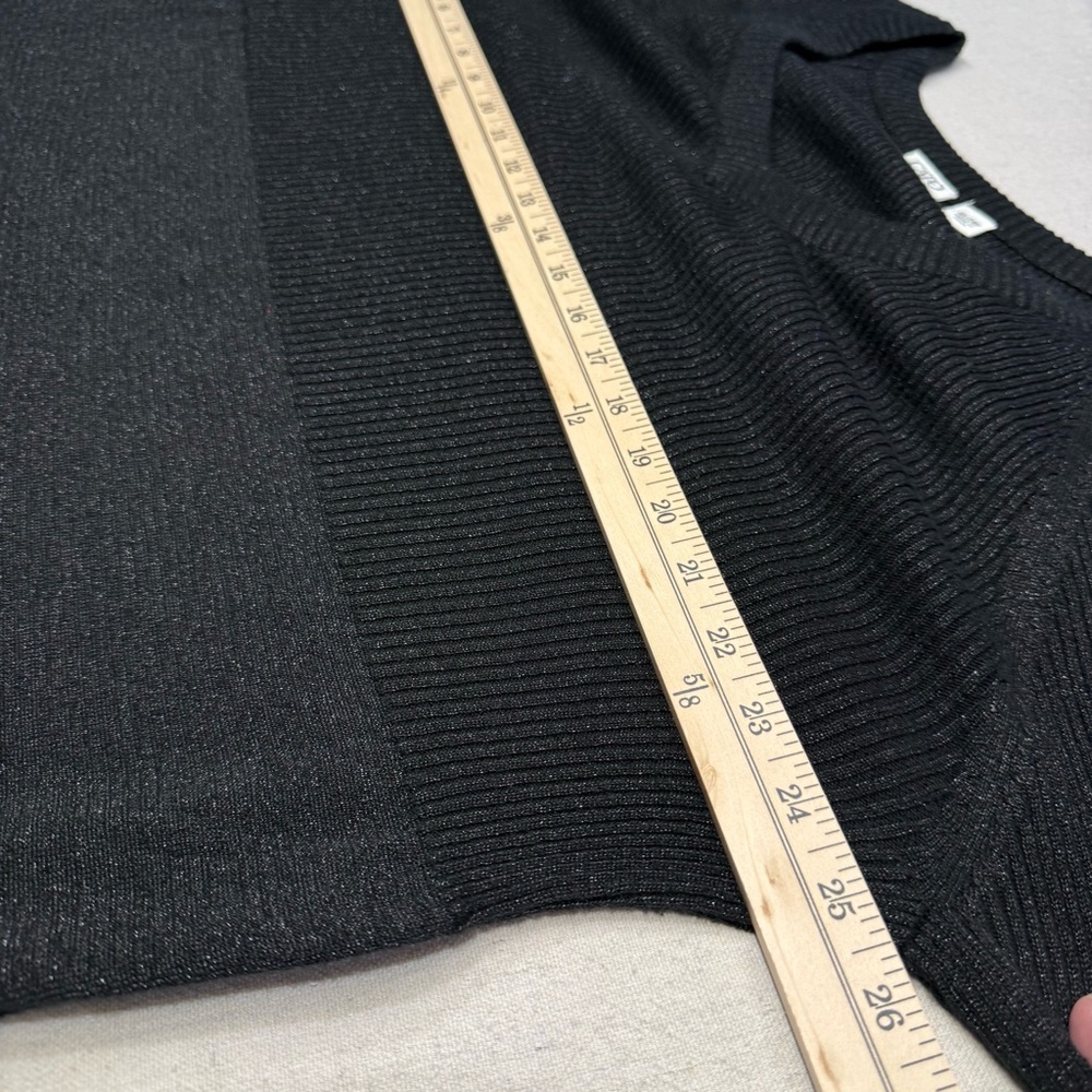 Cato Woman Black Ribbed Sweater - Size 22/24W - Picture 15 of 16